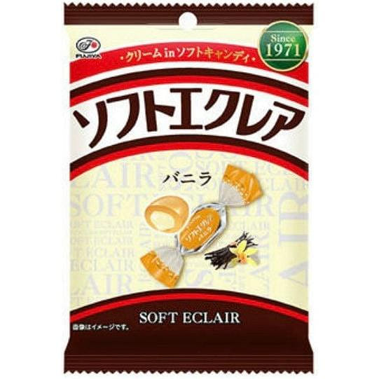 Japanese Soft Candy ECLAIR Vanilla Cream Caramel Candy Sweet Snack FUJIYA 45g 1 bag 1 개