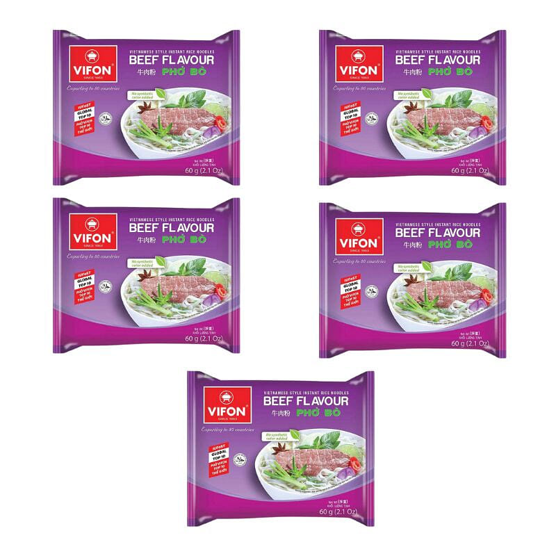 Vifon Pho Bo Beef Flavor pack of 5 1 개