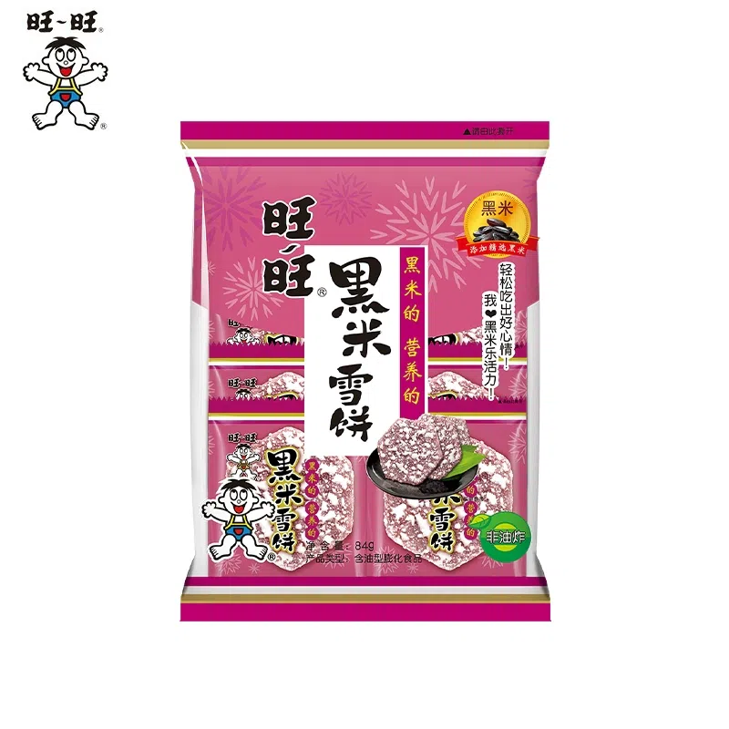 Want Want Black Rice Senbei Puffed Snack 84g*1 84 g