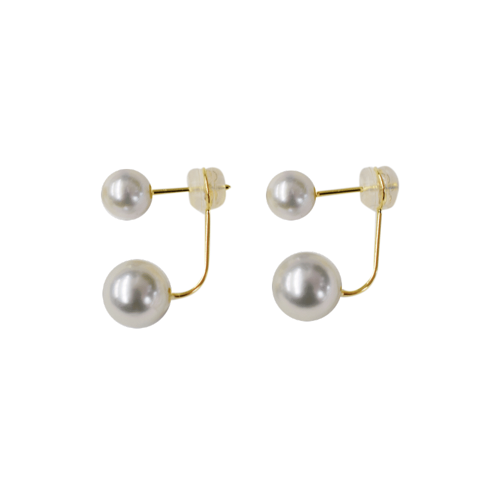 REENS PEARL K18YG Akoya pearl earrings 1 pair 1 개