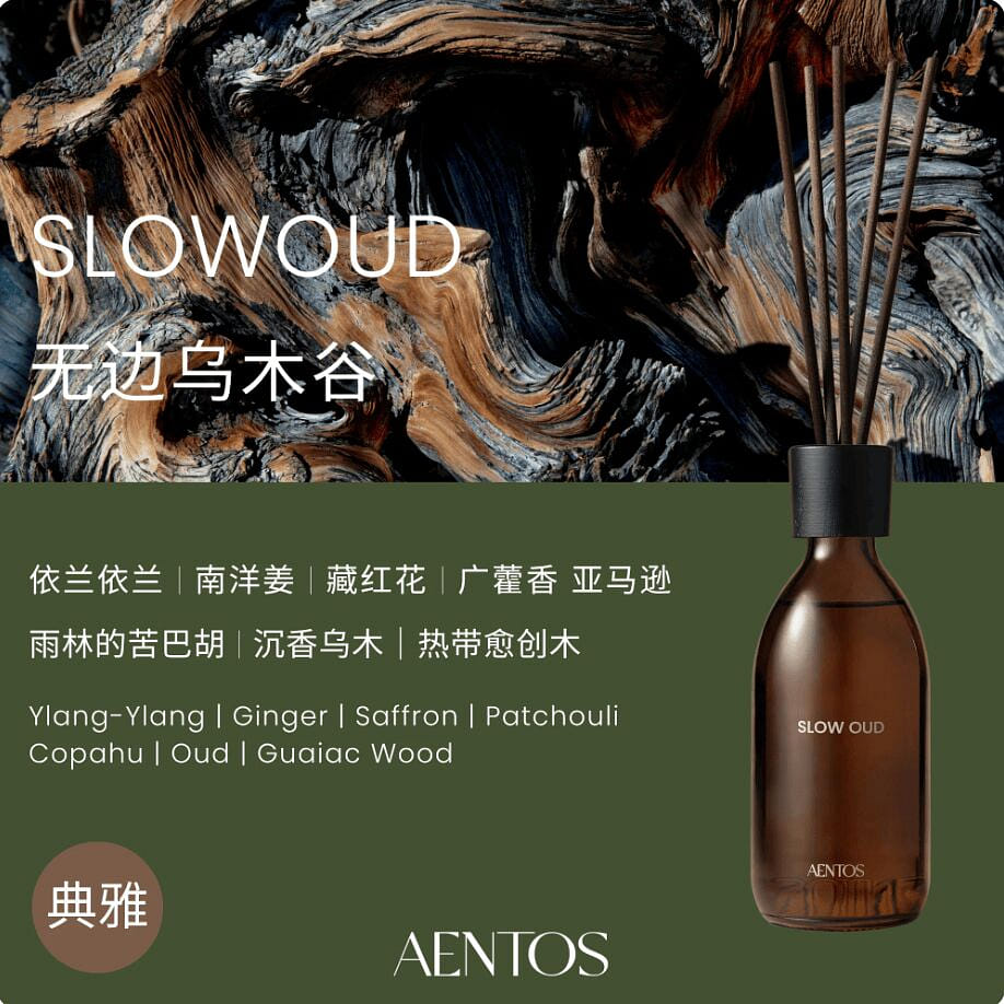 AENTOS SLOW OUD Reed Diffuser 300 ml
