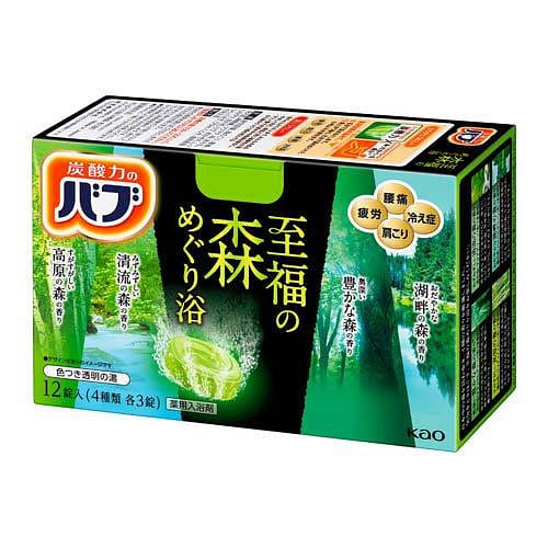 Muối tắm có ga KAO hương rừng 12 gói 1 phần