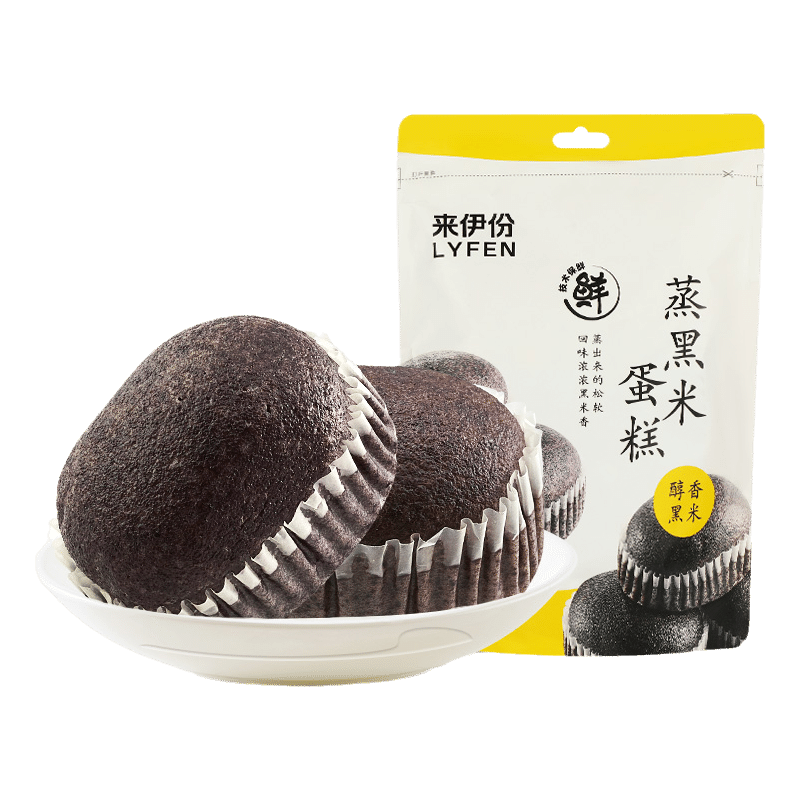 Lai yi fen Zheng black rice cake nutrition breakfast coarse grain bread 240 กรัม