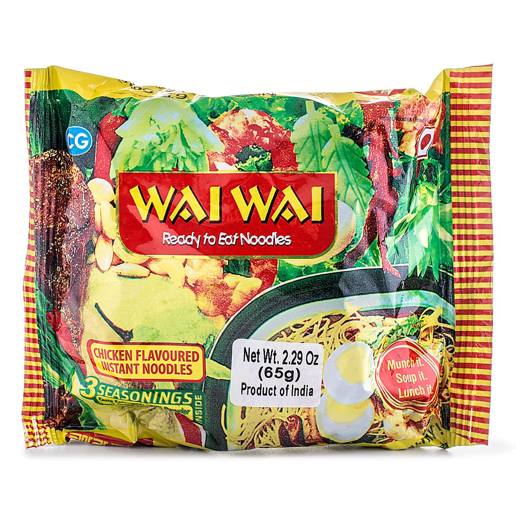 Wai Wai Fideos instantáneos sabor pollo masala 65 gramo(s)