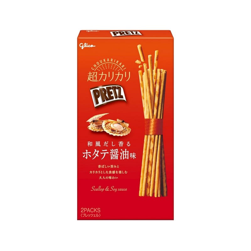 Glico Soy Sauce Scallop Flavor Pretzel Sticks 55g 1 케이스