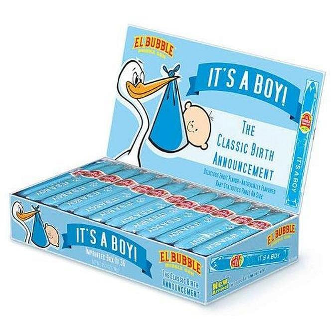 It's a Boy Bubble Gum Cigars 36ct 1 each