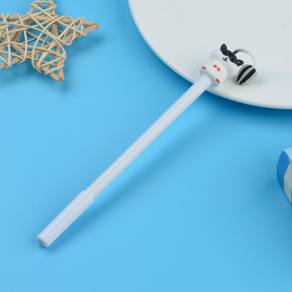 0.5mm 귀여운 젤펜 화이트 햄스터 1 개