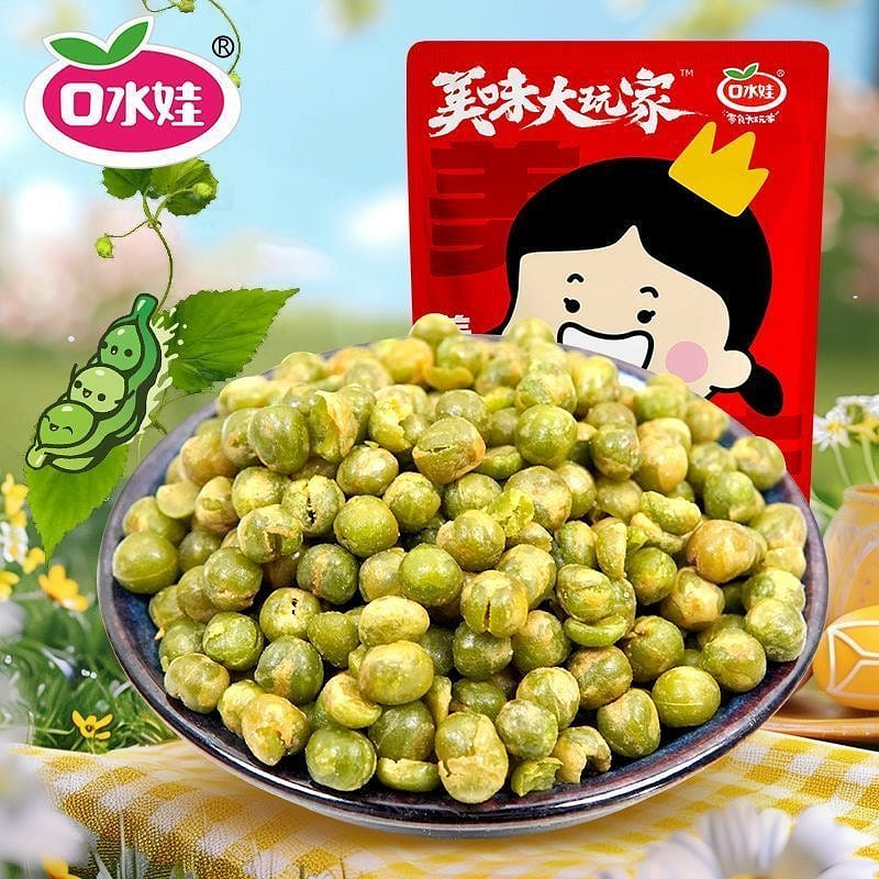 Koushuiwa Garlic-Flavored Green Peas 500g 500 g