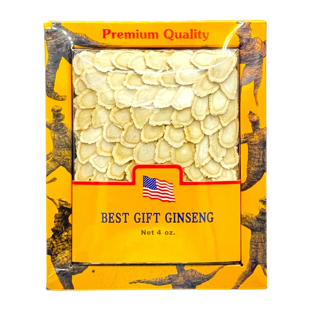 HMT American Ginseng Slices Gift Box 4oz Size #2 1 개