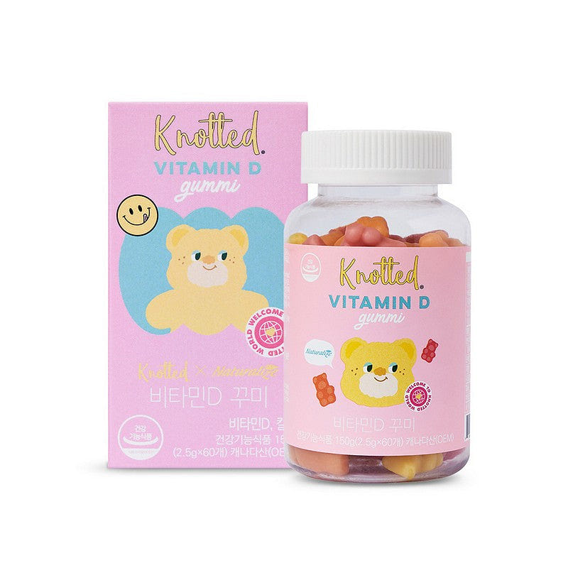 Knotted - Vitamin Kkumi Vegetable Jelly - 60pcs Vitamin D 0 g