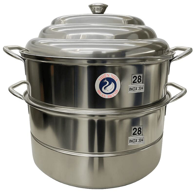 Swan 3-Tier 28cm Stainless Steel Steamer (SUS 304) 1 개