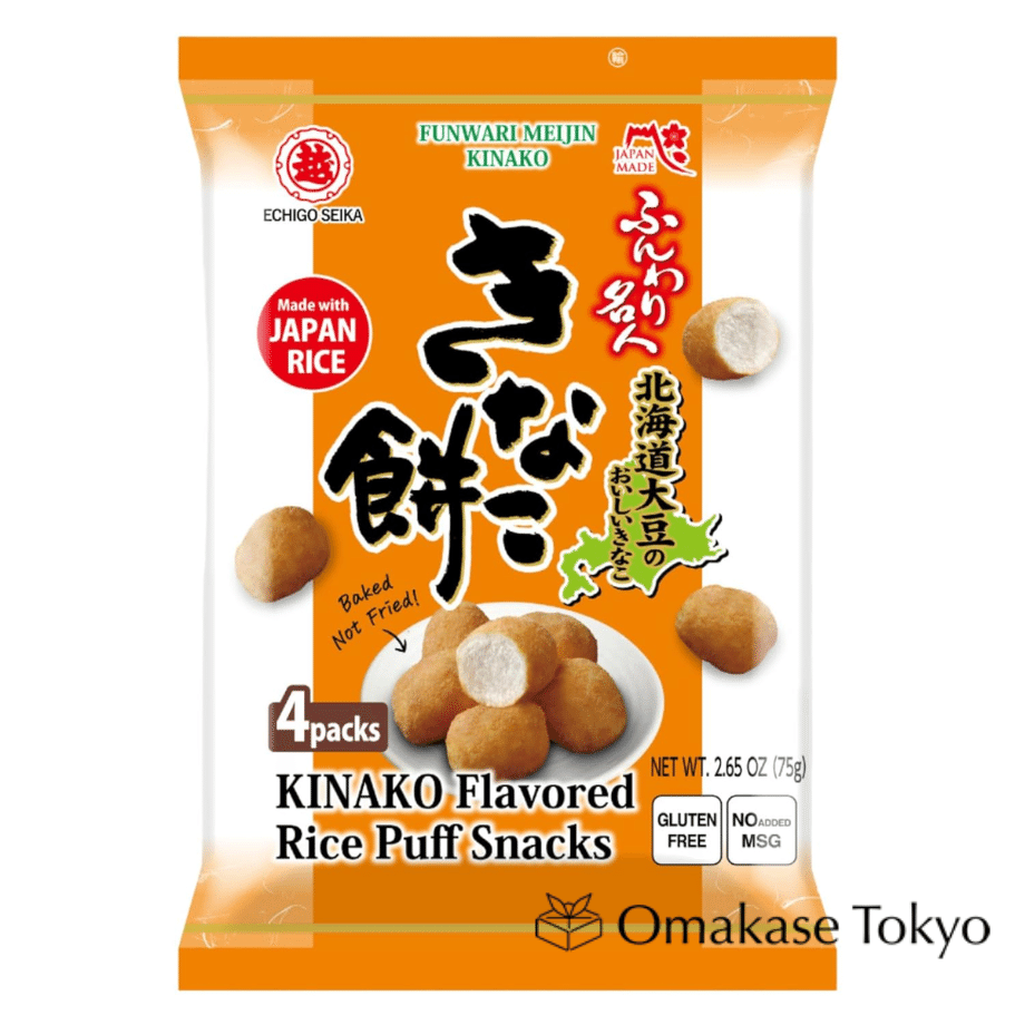 Echigo Seika Funwari Meijin Rice Puff Kinako 3.39 온스