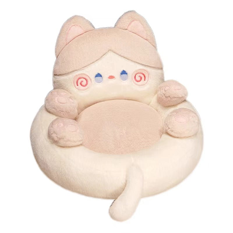 Tatami Seat Back Futon One-Piece Stool Lazy Floor - Cuddle Cat Milk Coffee Color 1 count