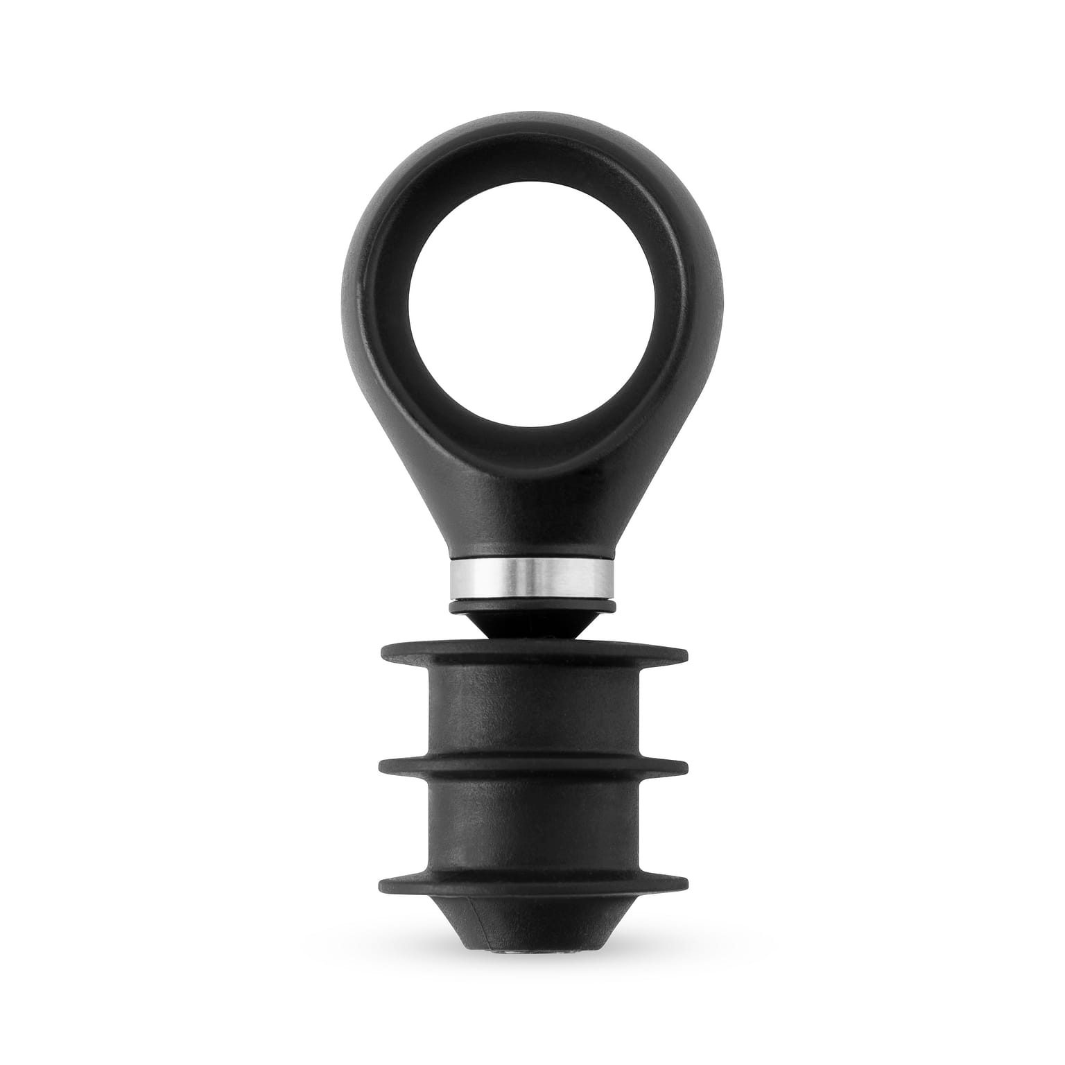 True Locking Bottle Stoppers with Key - Stainless Steel and Silicone Wine Topper Seal Set of 3 with Key - Dishwasher Safe 3 count