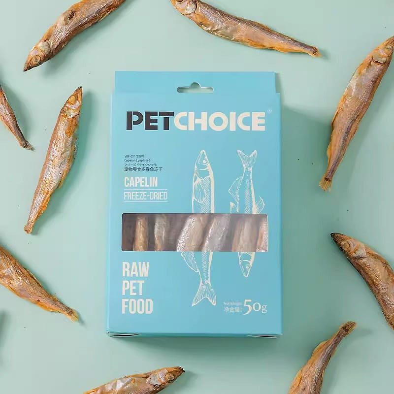 Pet Treats PetChoice Cat and Dog Treats - Freeze-Dried Capelin 50 กรัม