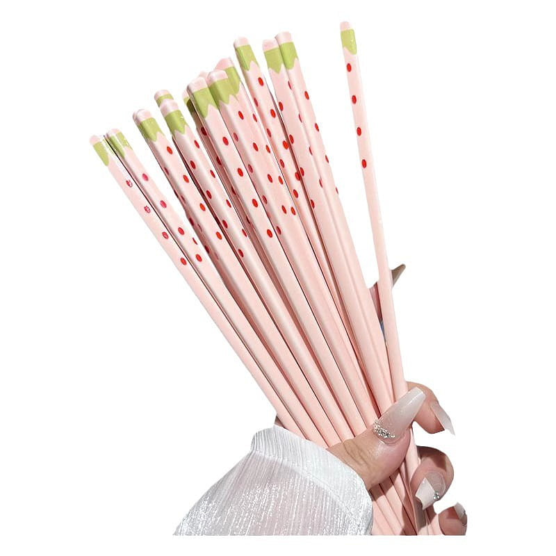 Strawberry Collection Ceramic Chopstick 5 Pair Set 5 개입
