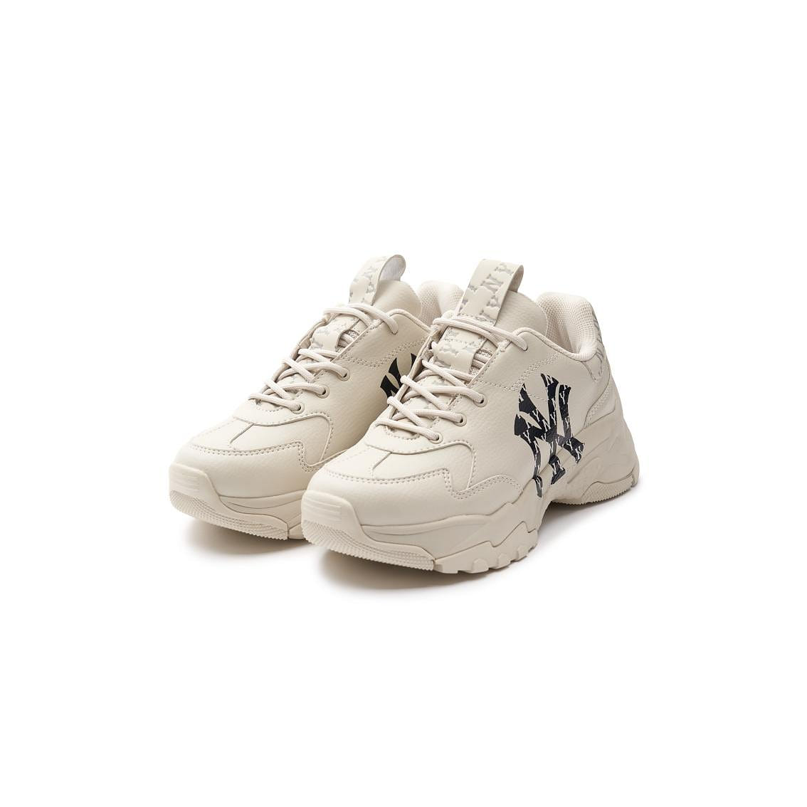 Korea Direct - MLB Korea Unisex Big Ball Chunky Classic Monogram Shoes NY Yankees Black 270(M9.0-W10.0) 1 count