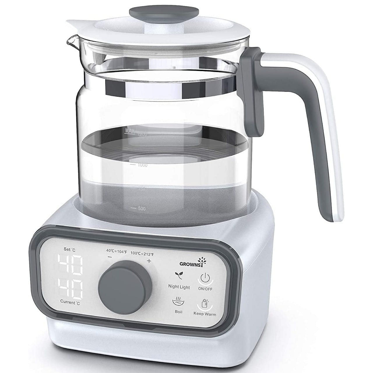 Baby Instant Warmer, Glass Water Boiler 1.3 Liter 1 each