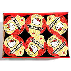 Prince Katsu Hello Kitty Instant Ramen Noodle Cup Spicy Flavor pack of 6 1 each