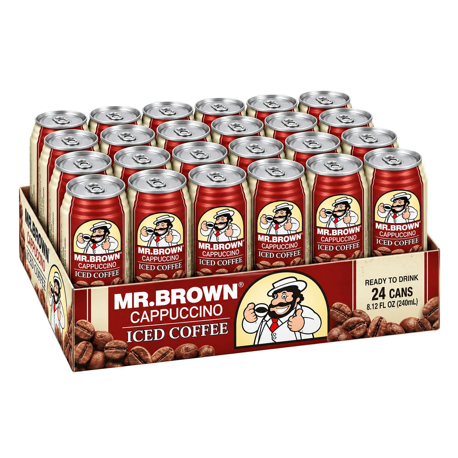 Mr. Brown 카푸치노 아이스 커피 8.12 oz 24 캔