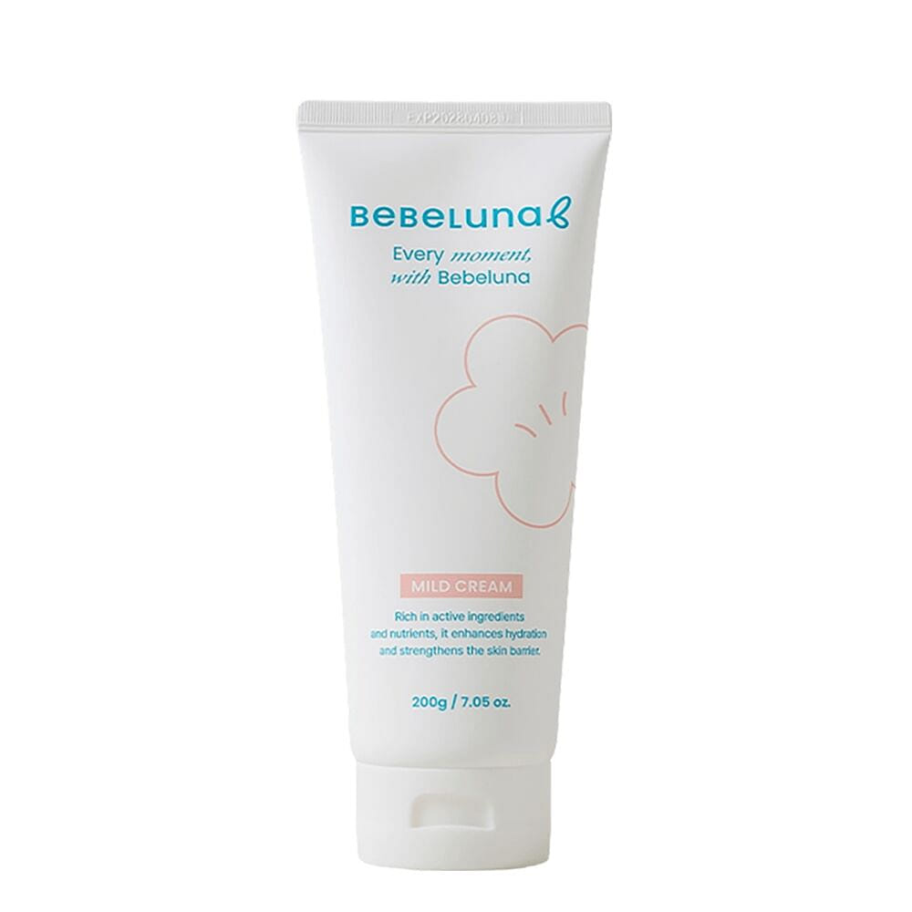 BEBELUNA, 마일드 크림, 98% 천연 성분함유, 보습, 쿨링, 톤업, 진정 케어, 끈적이지 않음 7.05 oz (200g) 7.05 온스