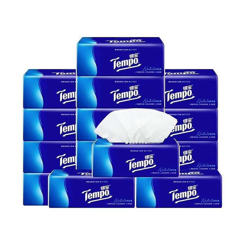 Tempo Facial Tissues Napkins M size unscented 1 box