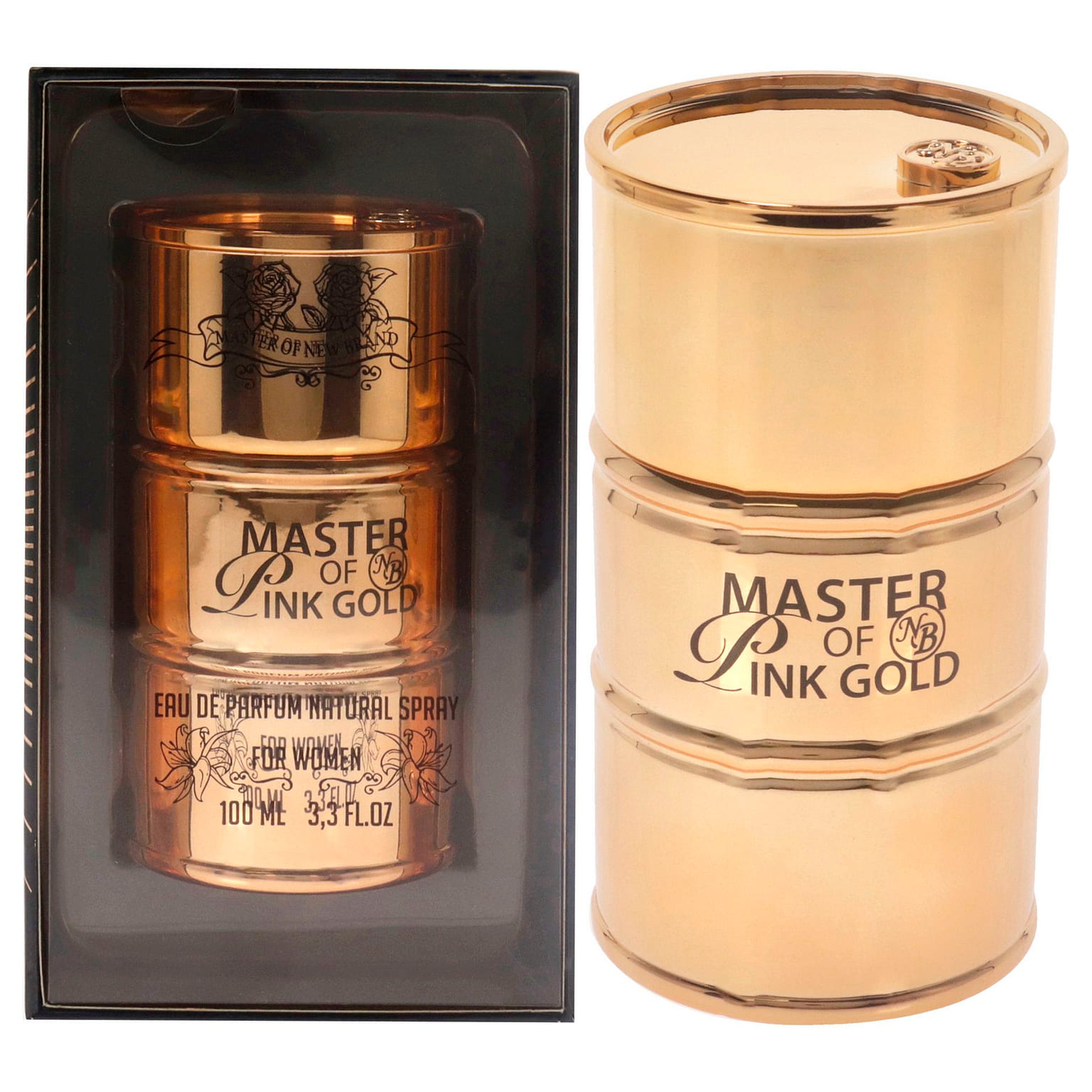 여성용 신규 브랜드 '마스터 오브 핑크 골드' - 3.3oz (100ml) 오 드 퍼퓸 스프레이 3.3 온스