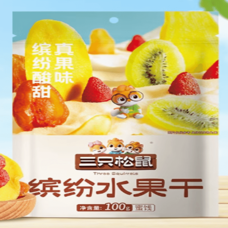 Three Squirrels Colorful Dried Fruit 100g 100 그램