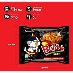 Samyang Buldak Regular Stir-Fried Ramen (5-Pack) - Chicken 1 each