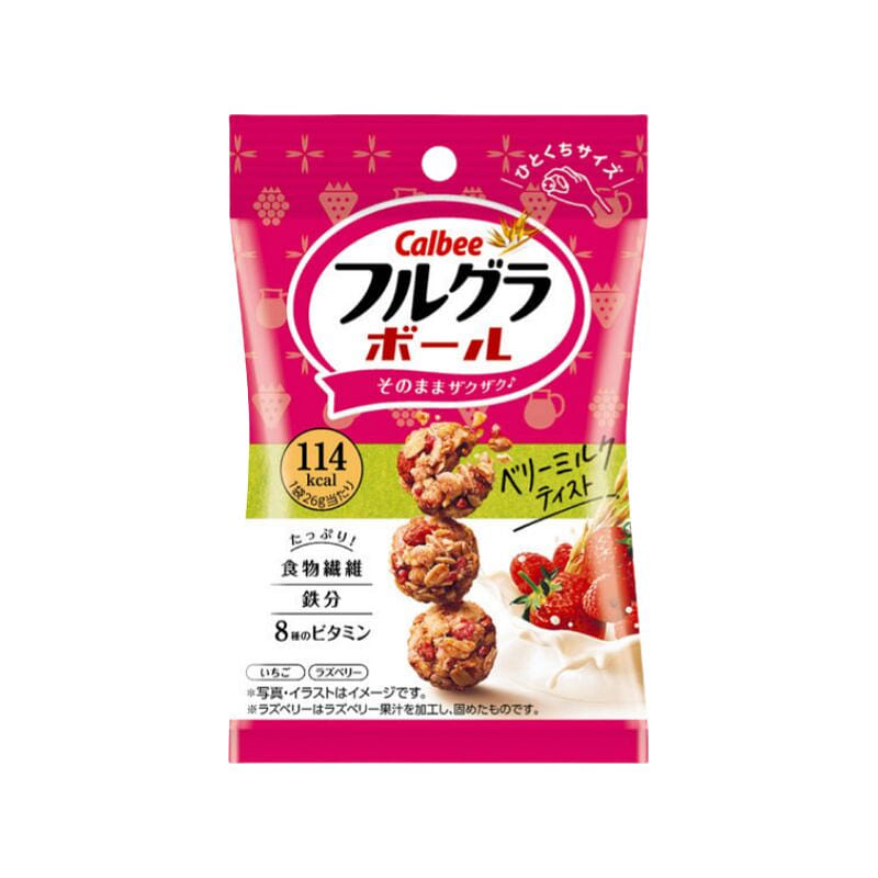 Frugra Cereal Balls Berry & Milk Flavor 26g 1 ส่วน