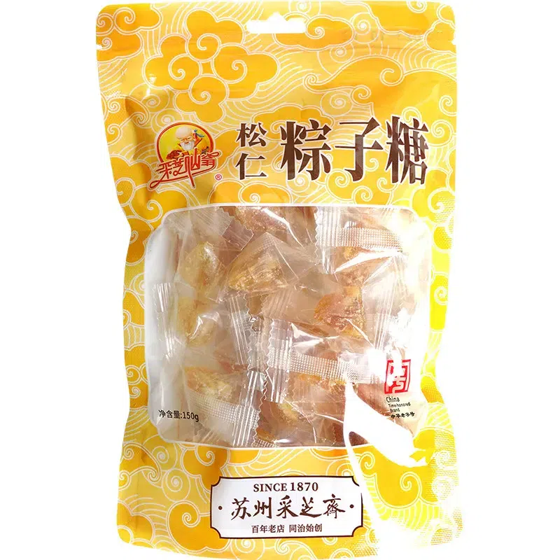蘇州採芝齋老式松仁糉子糖正宗老牌子150g*1袋 150 克