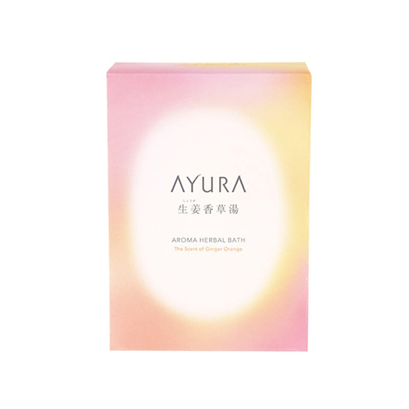 AYURA Aroma Herbal Bath Ginger Orange 40g 8 Bags 1 개