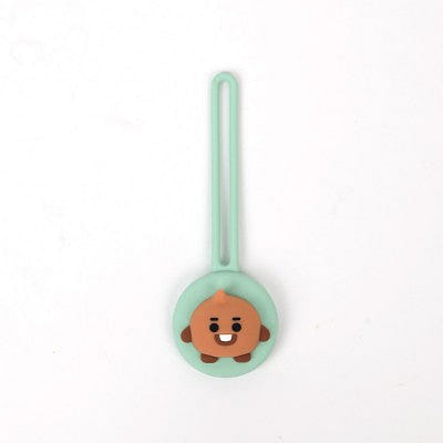BT21 Little Buddy AirTag Cover Case with All in One Silicon Strap SHOOKY 4 オンス