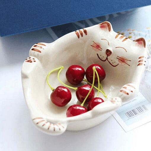 Hasami ware Cutie Kitty Rice Bowl - Light Cat 1 count