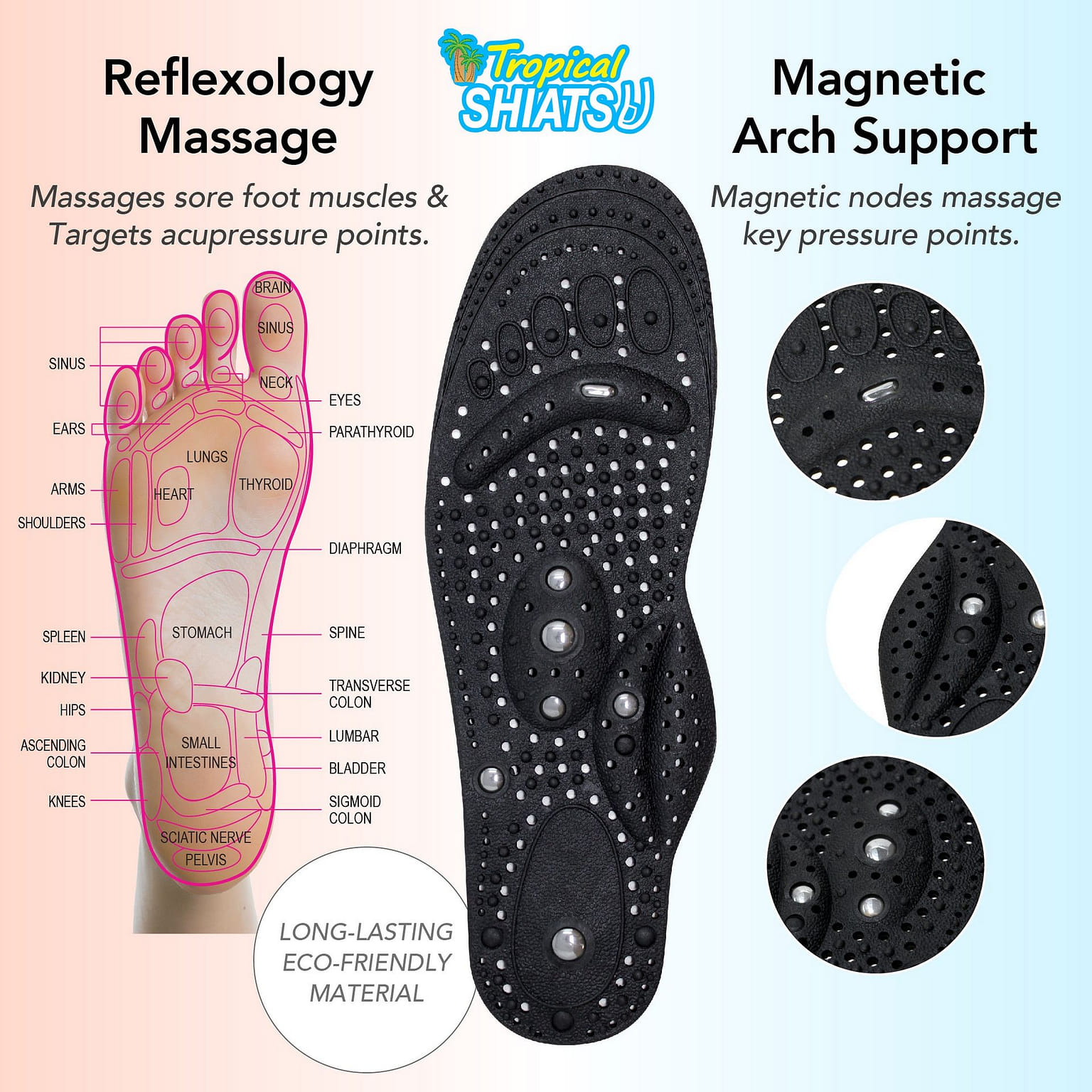 Daiwa Felicity Acupressure Shiatsu Insoles L 1 個