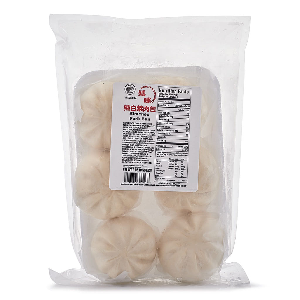 Mommy's Gourmet Brand Kimchee Pork Buns 6pcs, Frozen 255 กรัม