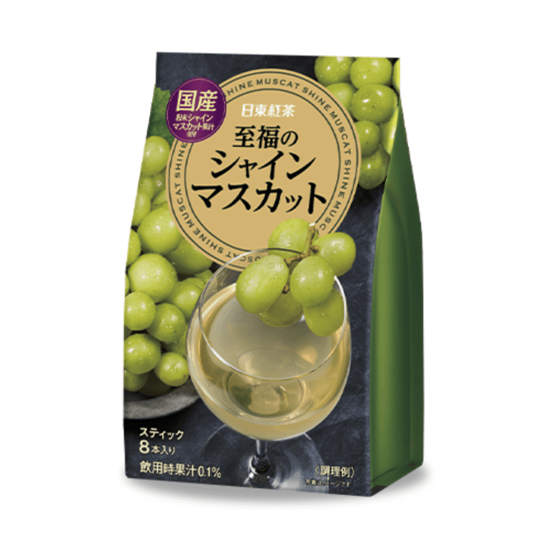 日本直送」日東紅茶・至福のシャインマスカット 76g 8本袋入り - Weee!