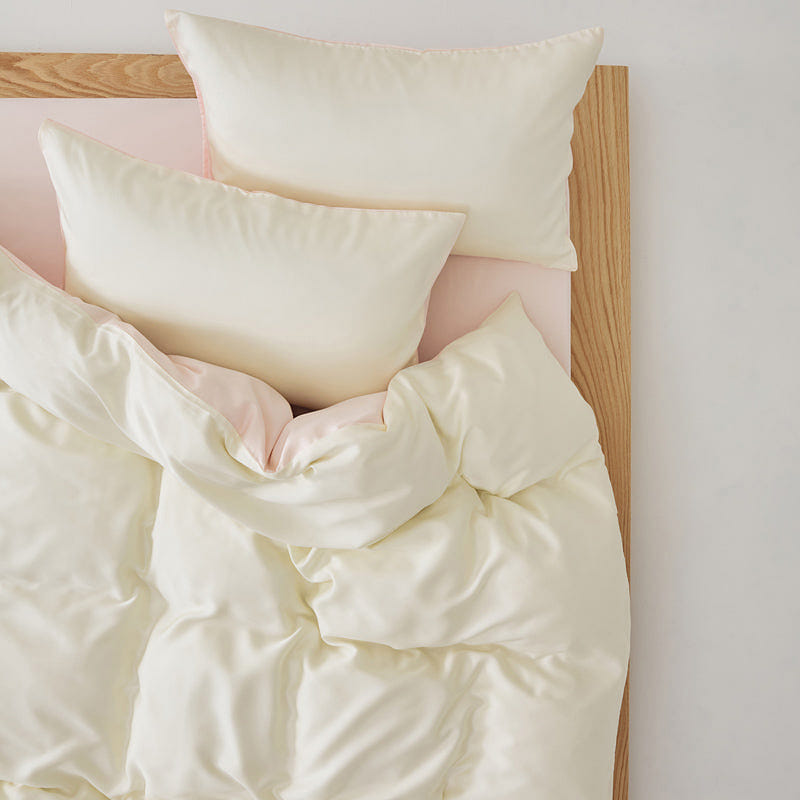 Aurora Tencel Bedding Set Pearl Cream-Twin 2000 g