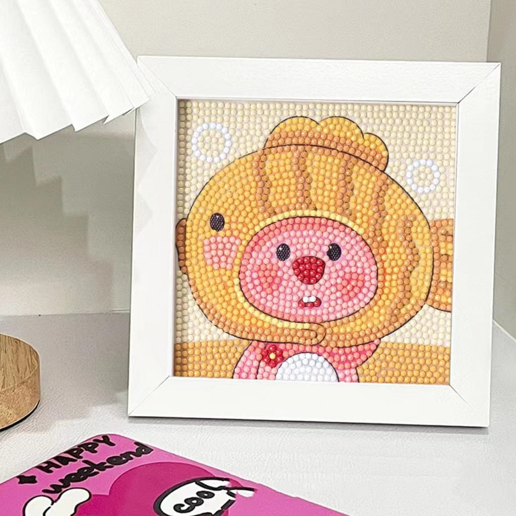Loppy Diamond Picture Children's Handicraft DIY Diamond Sticker -Taiyaki 1 개
