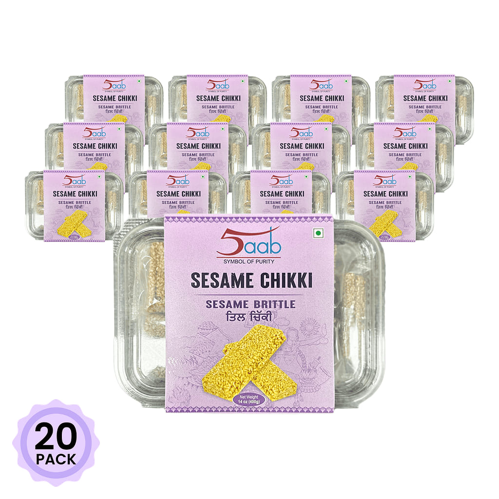 5aab Sesame Chikki (Sesame Brittle) 400 g*20 pack