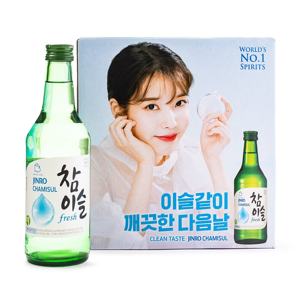 Jinro Chamisul Fresh Soju 375ml 6 bottle