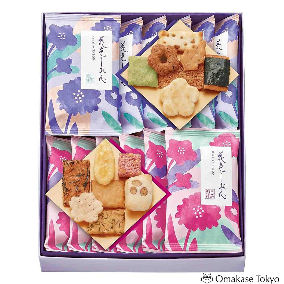 Chuoken Hanairo Shion Rice Cracker Assort. (16pck) 420 グラム