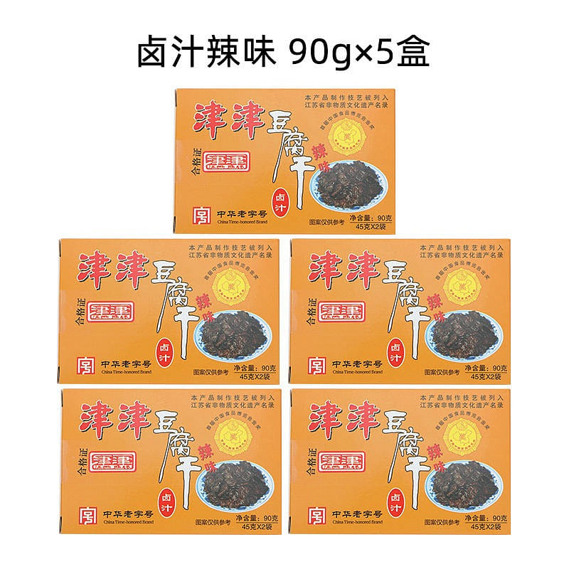 【共5盒】津津 滷汁豆腐乾 辣味 蘇州特產 450 克
