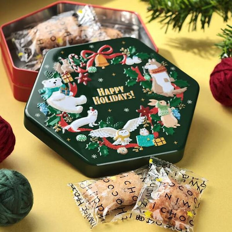 カルディオリジナル クリスマスティン（チョコチップパイ）1盒 - Weee!