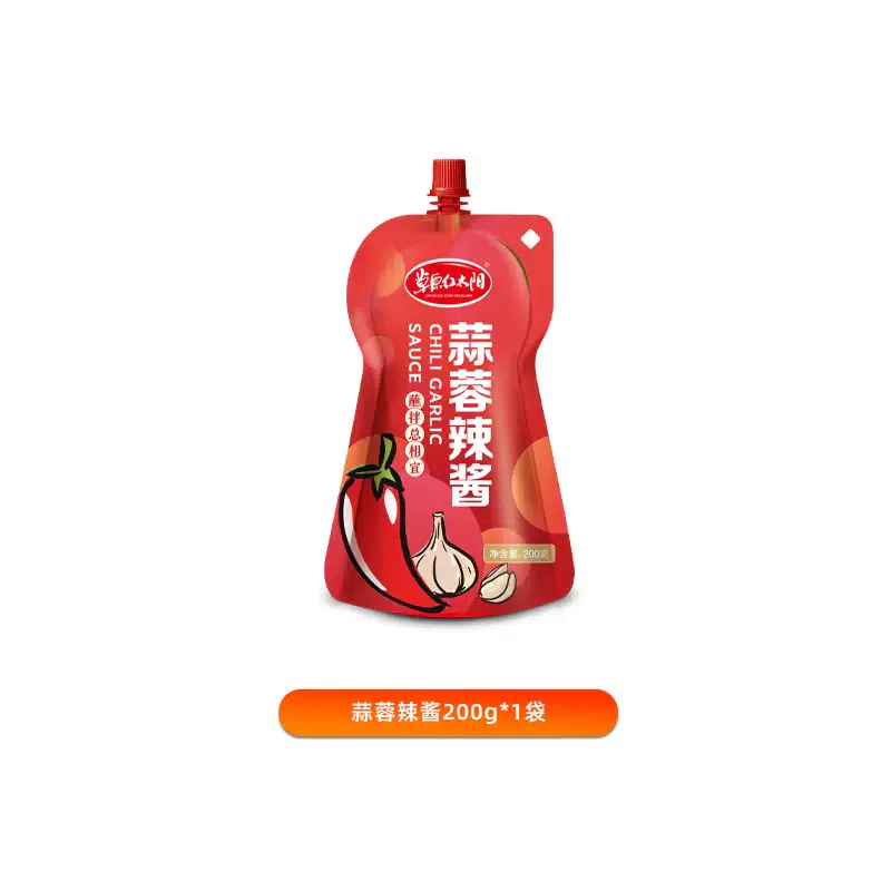 Grassland Red Sun Garlic Chili Sauce 200g*1 bag 200 그램