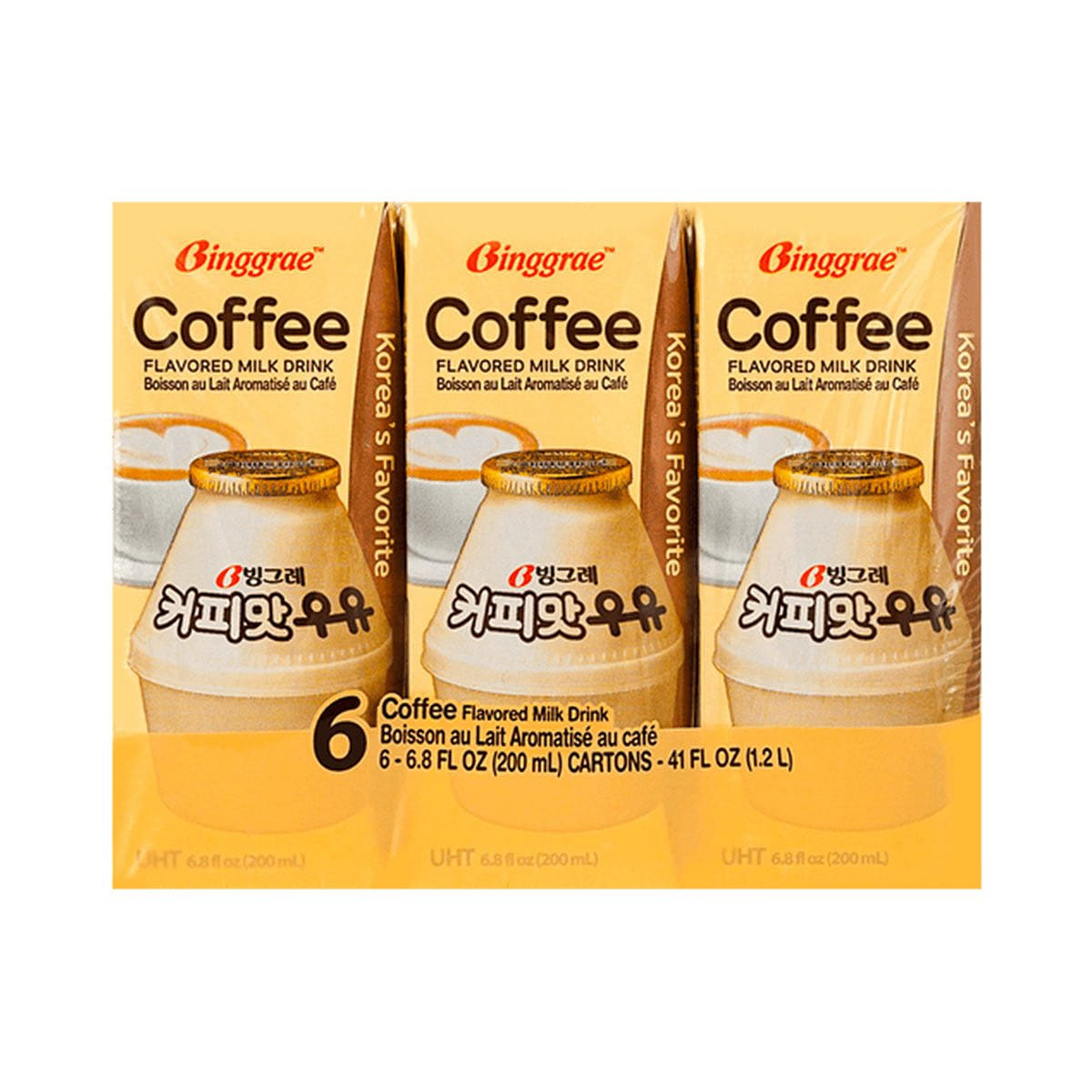 Binggrae Coffee Flavor Milk - 6 Pack 1 개