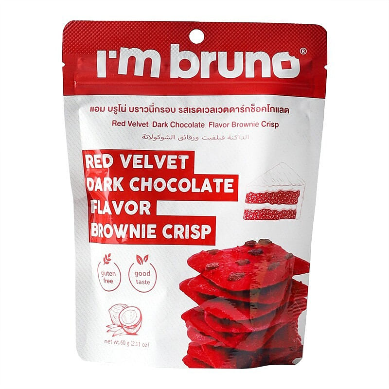 Thailand red velvet dark chocolat Bruno crisps 60g 60 g