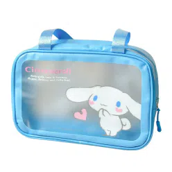 Sanrio Scrub Makeup Bag Waterproof Portable Large-Cinnamoroll 1 each