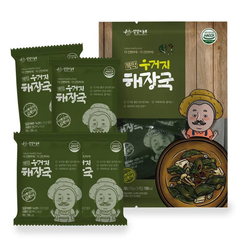  方便汤韩国外面蔬菜宿醉汤高汤块，每个10克（每包5个） 50 克