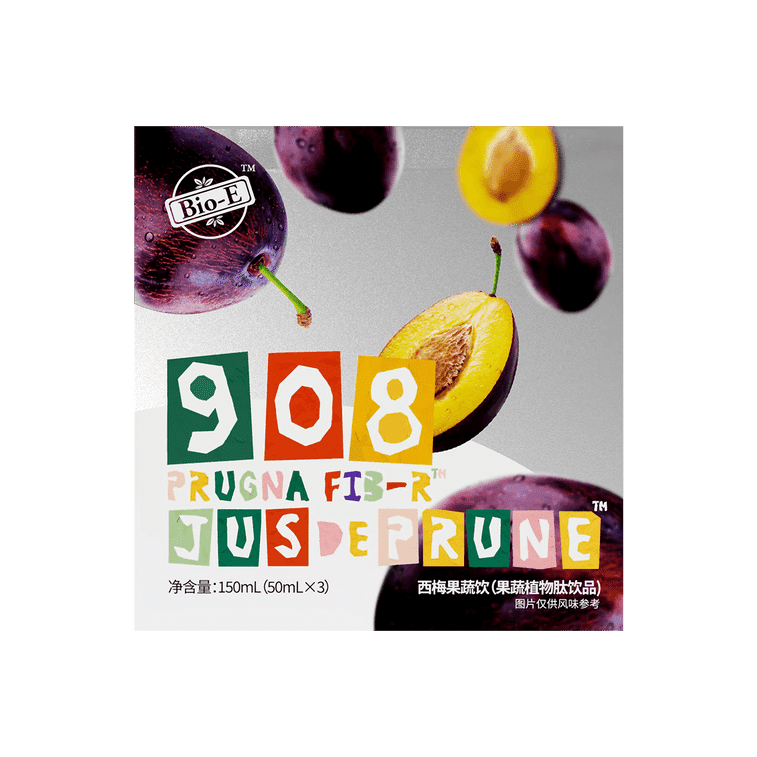 BIO-E 908 Prugna Fiber Drink Plum Juice 50ml*3 150 밀리리터